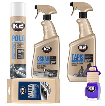 K2 ZESTAW DO CZYSZCZENIA WNĘTRZA AUTA