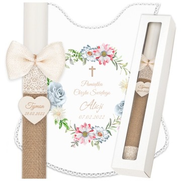 Крещенская свеча Коробка для крещенских халатов - Сувенир на Крещение