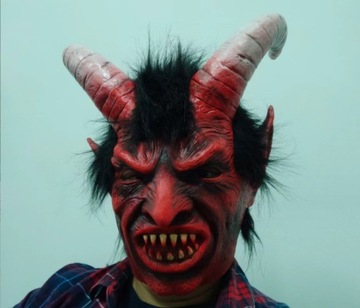 MASKA DEMON LUCYFER DIABEŁ SZATAN KOSTIUM COSPLAY