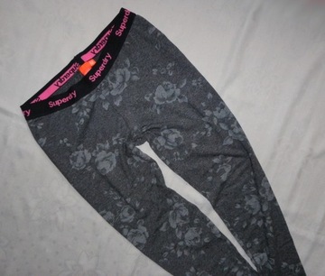 Legginsy SUPERDRY z wzorem 164 cm r. S/M (36/38)