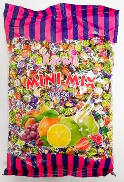 Cukierki MINI MIX twarde owocowe 1kg ODRA MINI