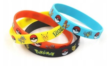 Браслет Pokemon Пикачу черный синий желтый красный
