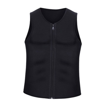 Męski gorący pot Body Shaper Tank Top brzuch spalacz tłuszczu wyszczuplająca kamizelka do sauny L