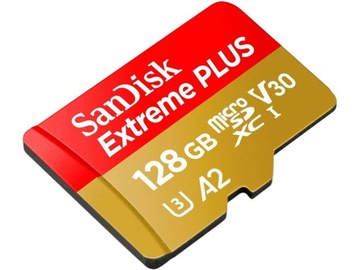 Карта памяти SanDisk Extreme PLUS 128 ГБ A2 V30 U3