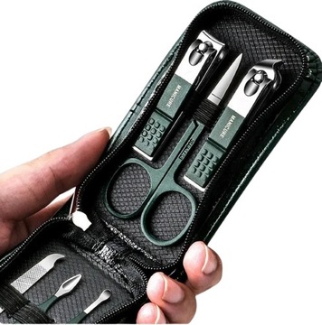 ZESTAW DO MANICURE OBCINACZ DO PAZNOKCI 6W1 ETUI AKCESORIA