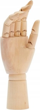 MODEL DŁONI Drewniana Ręka Prawa Ruchoma 18cm