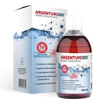 Aura Srebro Koloidalne 50 ppm Argentum 200 500 ml