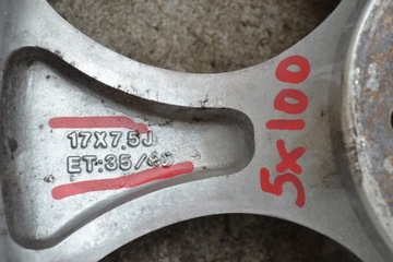 VW Golf Seat Toyota Koła Felgi 7,5Jx17 ET35