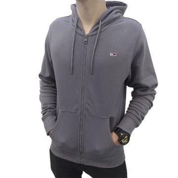 Bluza męska TOMMY JEANS TJM FLEECE ZIP THRU HOODY GREY