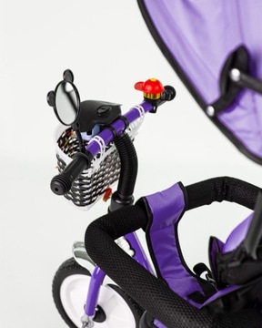 ДЕТСКАЯ ТРЕХКОЛЕСНАЯ ПРОГУЛКА-ПУШЕР 3-В-1 С КОЗЫРЕМ