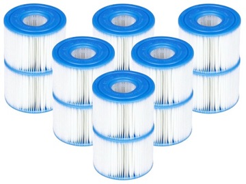 12x FILTR DO POMPY SPA JACUZZI INTEX WKŁAD TYP S1