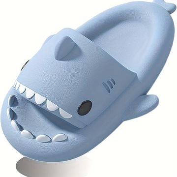 Противоскользящие шлепанцы Cartoon Shark, легкие, быстросохнущие шлепанцы