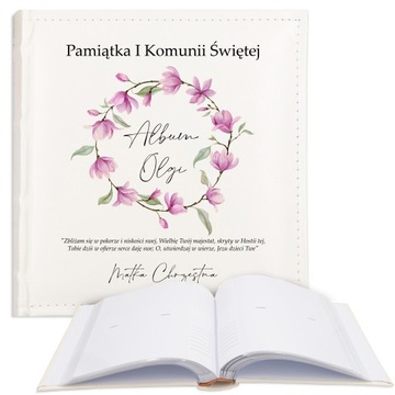 ALBUM KOMUNIA IMIĘ PERSONALIZOWANY DLA DZIEWCZYNKI