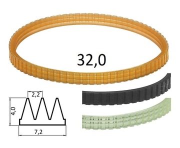 Pasek napędowy klinowy struga hebla 320 7mm 2rowki