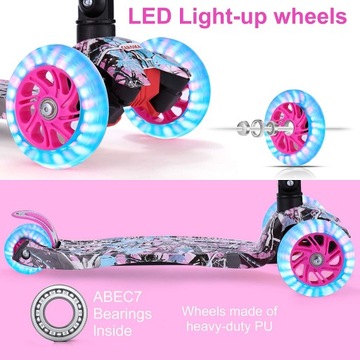 HULAJNOGA DZIECIĘCA TRÓJKOŁOWA CAROMA LED