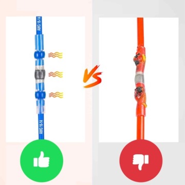 Рукава с припоем, термоусадка, жесть, быстроразъём с клеем, набор 800 шт.