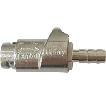 Metalowa końcówka do pompowania na wąż 6mm ZACISK