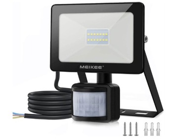 Meikee Reflektor z czujnikiem ruchu10W 1000lm 2szt