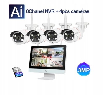 Zestaw do monitoringu WiFi Z MONITOREM KOMPLET!!