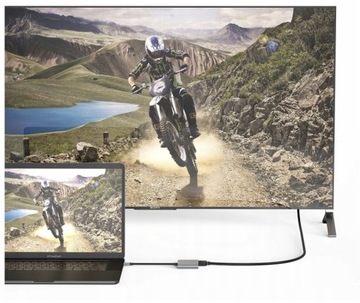 ADAPTER HUB Przejściówka USB-C 3.1 4W1 2x HDMI 4K USB 3.0 Power Delivery PD