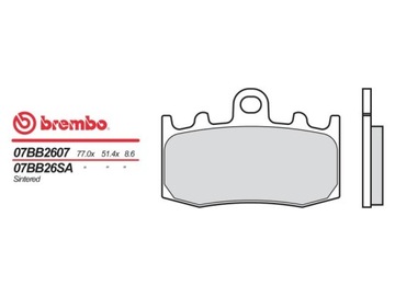 BREMBO 07BB26SA Zestaw klocków hamulcowych