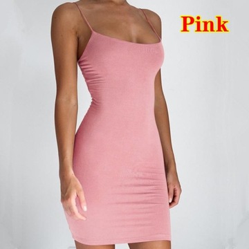 2023 S-5XL Summer New Pure Color Sundress Sexy Spa