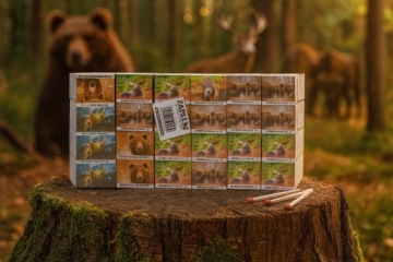 Обычные спички 100 коробков ANIMALS LIMITED