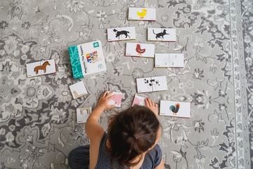 Магнитный блок-пазл в упаковке 40 шт. Набор головоломок «Дуэт с животными»