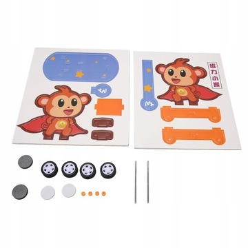 DIY Monkey Puzzle Toys Magnetic Handcraft Popraw