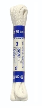Sznurowadła sznurówki okrągłe 4mm 60 cm białe