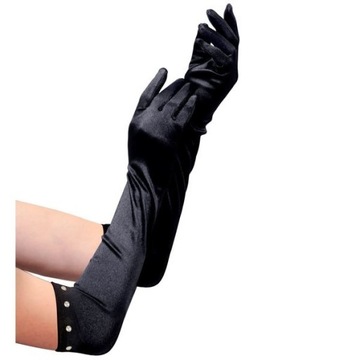 ДЛИННЫЕ ЧЕРНЫЕ ДЕТСКИЕ ПЕРЧАТКИ