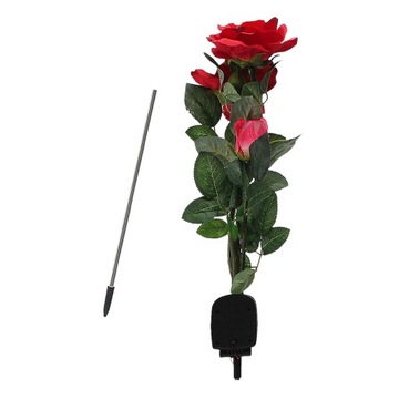 Solar Power Rose 3 diody LED Light Garden Path Patio Lampa krajobrazowa