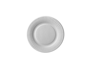 Talerze 18cm '' Białe '' /8 szt.