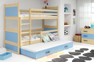МАТЕУСЗ 3-местная кровать 190x80 детская + ЯЩИК