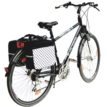 TORBA NA BAGAŻNIK ROWEROWY, SAKWA 2x10L