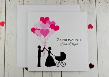 ZAPROSZENIE NA ŚLUB I CHRZEST 2 w 1
