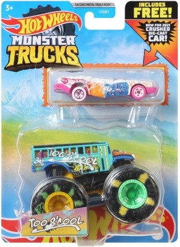 TOO SCOOL Hot Wheels Monster Trucks + Auto Resorak