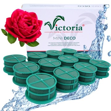 12x MINI DECO FLORET SAMOPRZYLEPNY GĄBKA VICTORIA