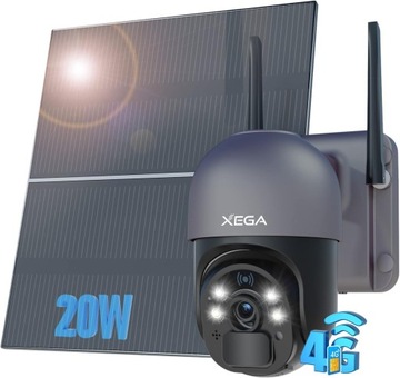 USZKODZONA!!! Xega XG-01 3G/4G LTE solarna kamera z akumulatorem 20000mAh