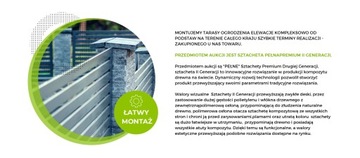deska sztacheta ogrodzeniowa kompozytowa pełna wpc