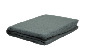 Prześcieradło frotte bez gumki 180x200 szary KOBI