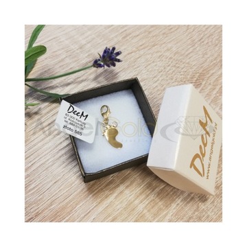 ПОДВЕСКИ НА НОСОК С ЦИРКОНИЯМИ, ЗОЛОТО 585 ПРОБЫ