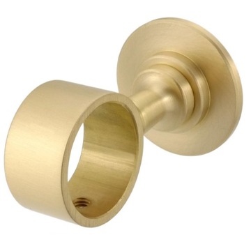 Uchwyt ścienny przelotowy, przelotka do liny, sznura 40 mm - złoty mat