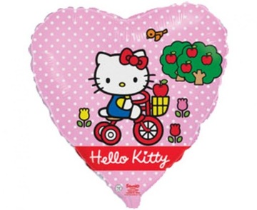 Balon foliowy 18FX Hello Kitty na rowerze pakowany