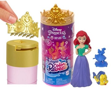 DISNEY KSIĘŻNICZKA LALKA NIESPODZIANKA Color Revea