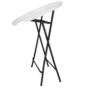 КРУГЛЫЙ ТУРИСТИЧЕСКИЙ СТОЛ БАНКЕТНЫЙ КОКТЕЙЛЬНЫЙ СКЛАДНОЙ ВЫСОКИЙ