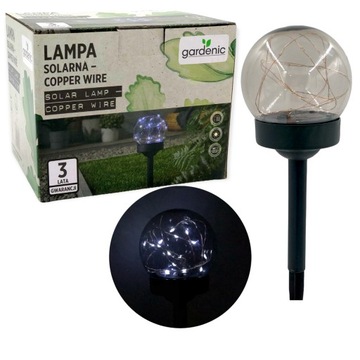 LAMPION LAMPA SOLARNA OGRODOWA