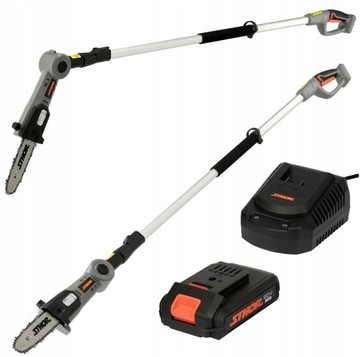 АККУМУЛЯТОРНАЯ ТЕЛЕСКОПИЧЕСКАЯ ПИЛА STHOR 20 В 20 СМ + СТРЕЛА 2 Ач