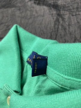Ralph Lauren ORYGINALNE zielone bawełniane POLO SHIRT rozmiar XL