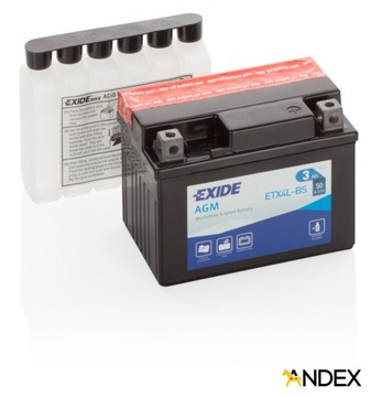 EXIDE ETX4L-BS BETA AFRIKA, ALP 4T, KR, QUADRA